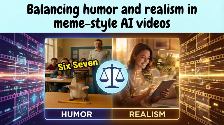 Balancing Humor and Realism in Meme-Style AI Videos